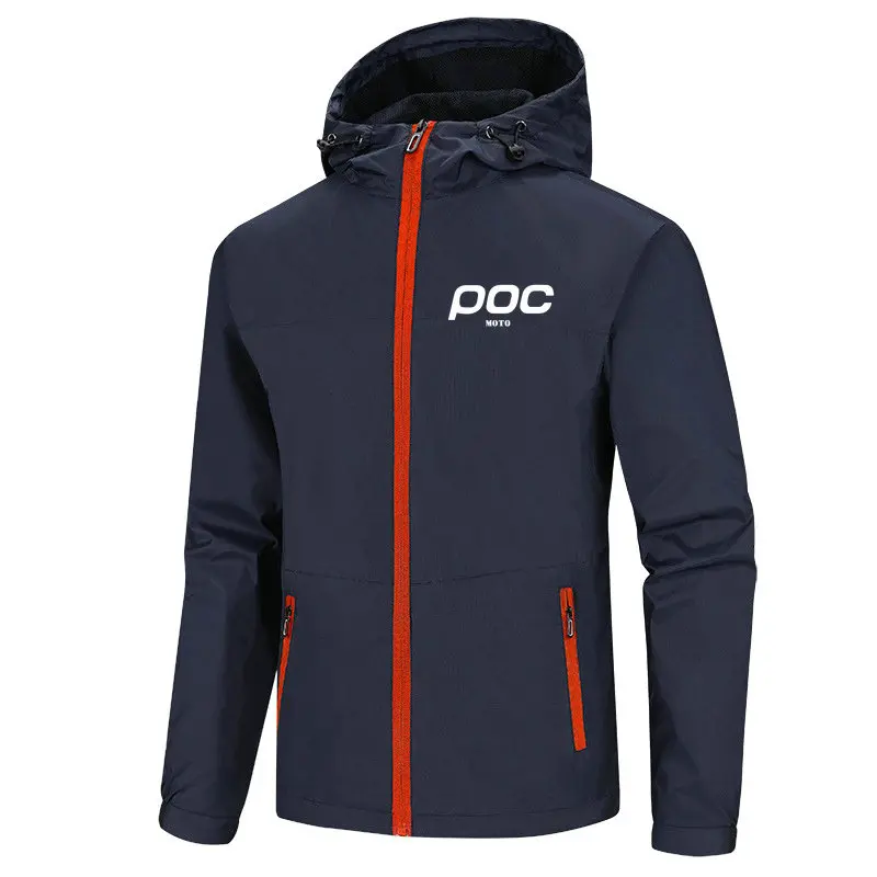 Bike Downhill Men Windbreaker Coat MOTO POC Jackets Hoodie Windproof Motocross Bicycle Clothes Outdoor Sports Mtb Jackt