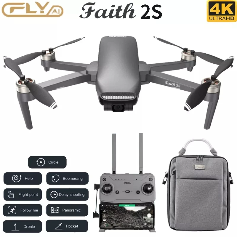 Обновленная версия 2022 C-FLY Faith 2S Дрон с 4K HD камерой 3-осевой карданный подвес