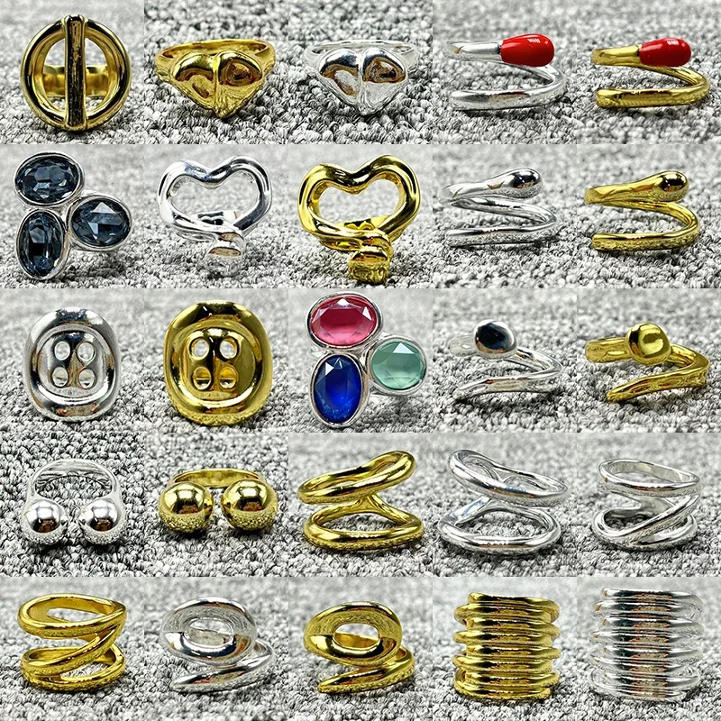 2022 new fashion stainless steel alloy plated 925 silver bead ring can be used as a female gift wholesale suitable 2