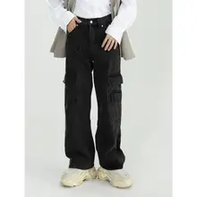 

Poetry | Four Seasons New Product Neutral Classic Retro Washed Old Loose Wide Leg Workwear Jeans Casual Comfortable Men