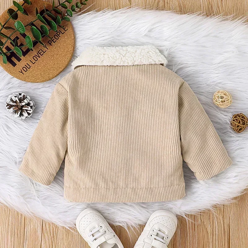Warm Jacket Outwear For Newborn Baby Boy 0-3 Years old Winter Cotton Coat Long Sleeve Toddler Kids Clothes