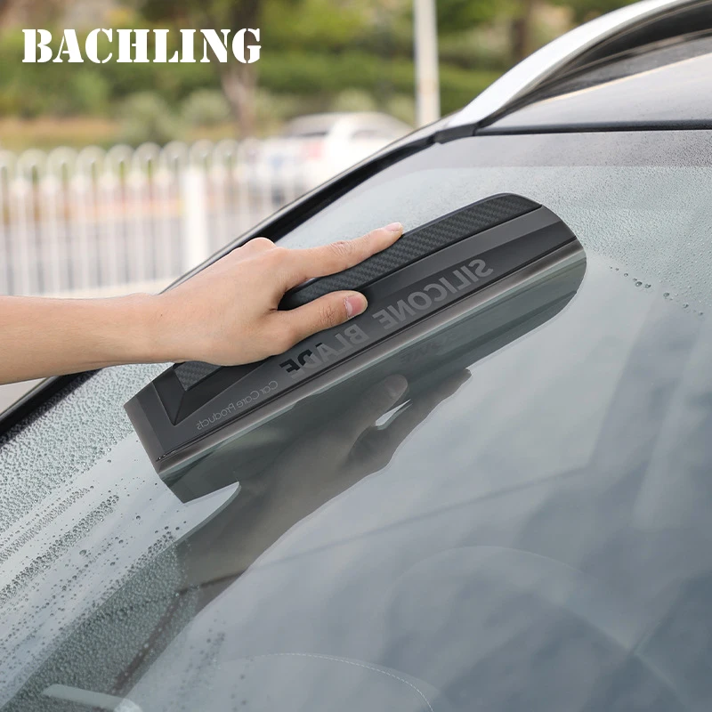 Silicone Scraper Manual Car Wrap Tools Water Scraping Film Scraper Accessories Car Windshield Cleaning Squeegee