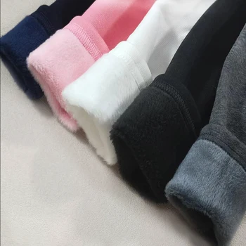 여아 겨울 두꺼운 따뜻한 바지, 따뜻한 탄성 핑크 네이비, 언더팬츠 남아 바지, 2023