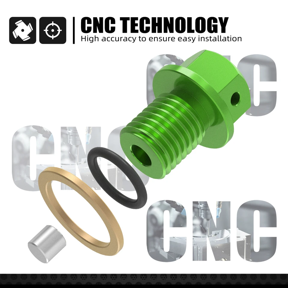 Boulon De Vidange D'huile En Aluminium Pour Moto Kawasaki Z750, Z900RS, ZX Et Autres Modèles - M12, Couleurs Au Choix