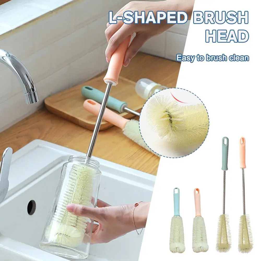 

1PCS Bottle Cleaning Brush Kitchen Drink Wineglass Bottle Cleaner Brush Cleaning Cup Glass Hangable Gadgets Y4G5