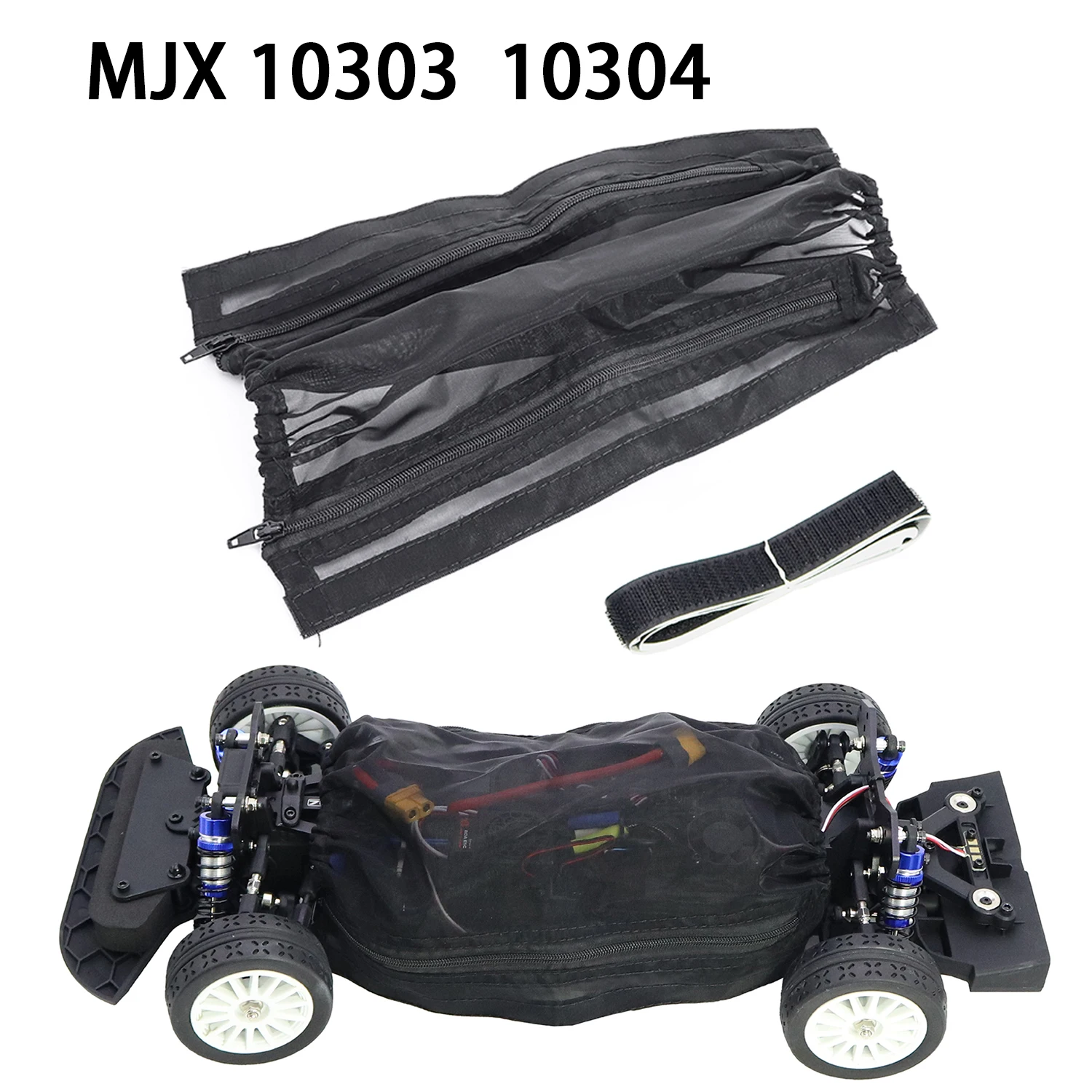 Schmutz-Staubschutz, wasserdicht, spritzender Sandstein, Nylon-Schutznetz mit Reißverschluss, für MJX 1/10 Hyper Go RC 10303 10304