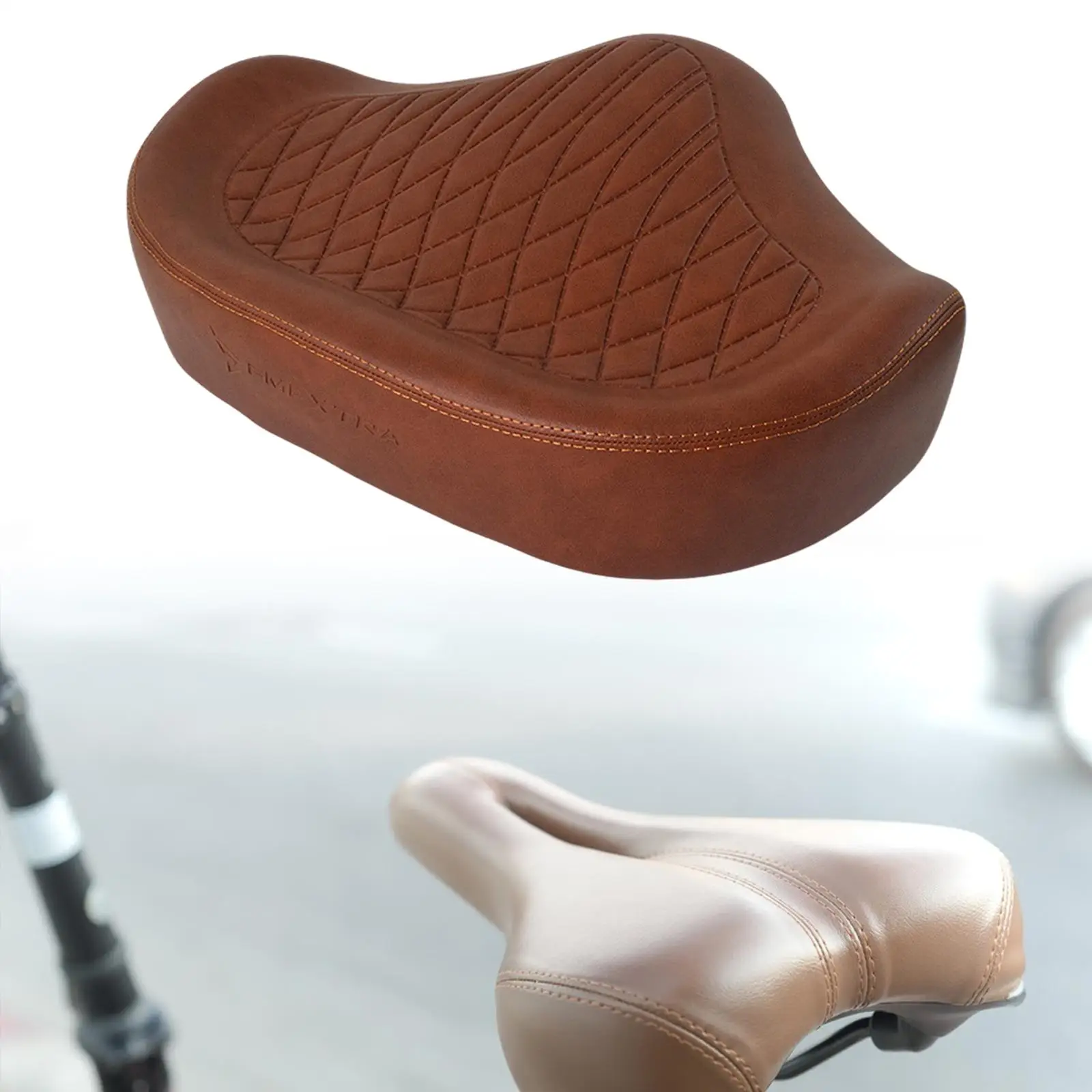 Bike Saddle Lightweight Soft Wide Shockproof for Electric Bike Riding Sports