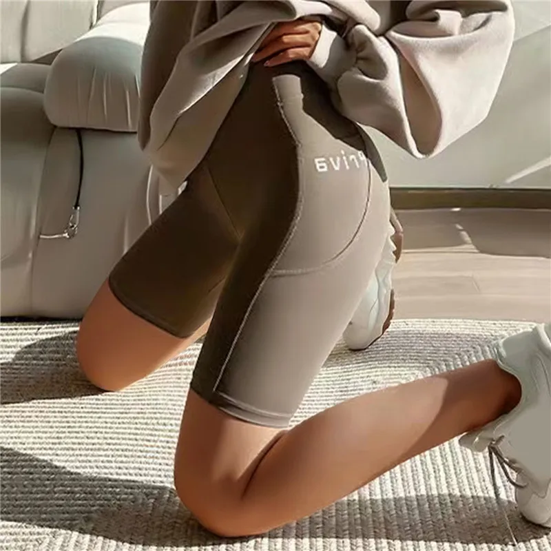 주머니가 있는 여성용 힙 리프트 스포츠 짧은 레깅스, 체육관 피트니스 사이클링 푸시 업 타이츠, 심리스 하이 웨이스트 바지, 여름 운동