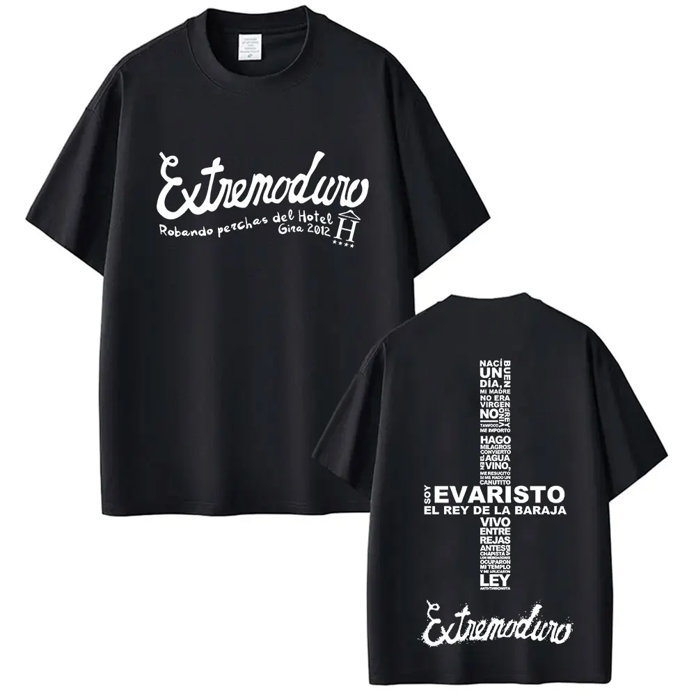 Rock Band Extremoduro Tour Album 2025 Merch T-Shirt Männer Hip Hop Pop Musik Kurzarm T-shirts Vintage Übergroßen Baumwolle T Shirt
