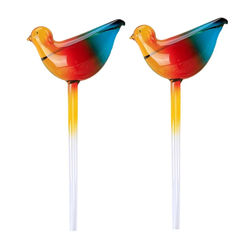 Bird Shape Plant Self Watering Globes Glass Water Bulbs Automatic Self Watering Planter Insert For Indoor Plants Easy To Use plant waterer