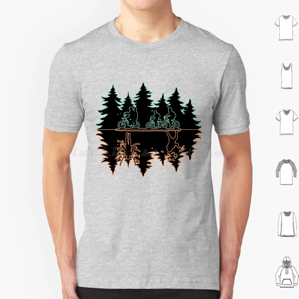 thumbnail image 1 of (El revés) 2 camisetas 6xl algodón camiseta genial cosas extrañas Will Byers Mike Eleven Lucas Dustin 80s Hawkins Netflix 1980s, 1 of 5