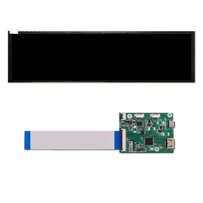 

RISE-8.8-Inch 1920X480 Resolution 600-Brightness Bar LCD Display, MIPI Interface, HSD088IPW1-A00 With Driver Board