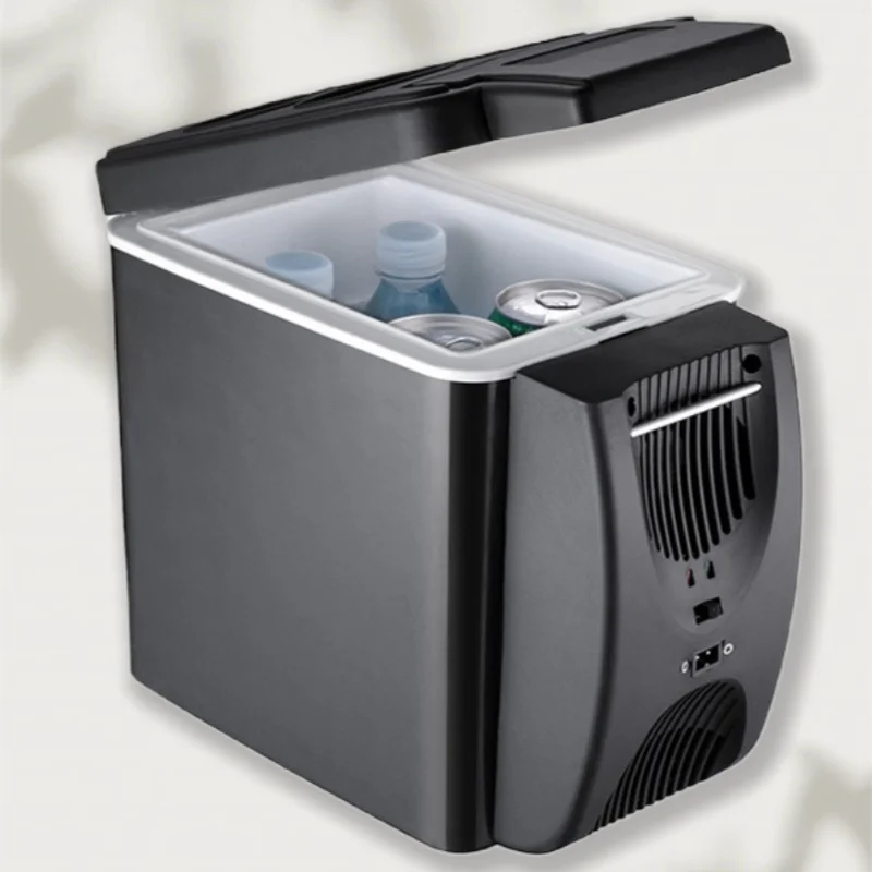 Dual-Zone 6L 8L Mini Car Refrigerator Semiconductor Cooling 12V/24V/220V Freezer with Hot and Cold Box for Family Use 1