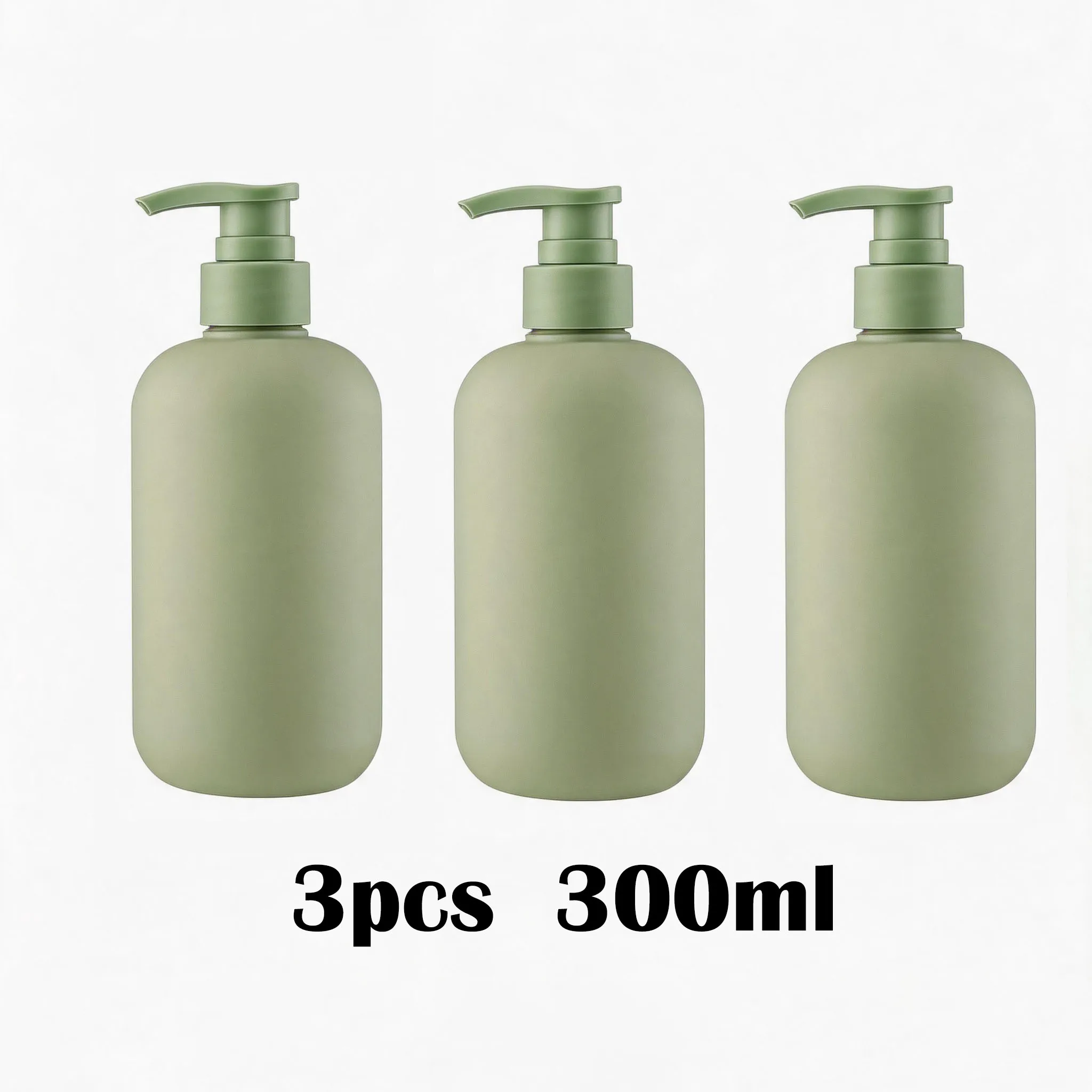 Travel-Size Refillable Plastic Bottle Set – 3-Pack (200ml, 300ml, 500ml) for Shampoo, Lotion, and Shower Gel