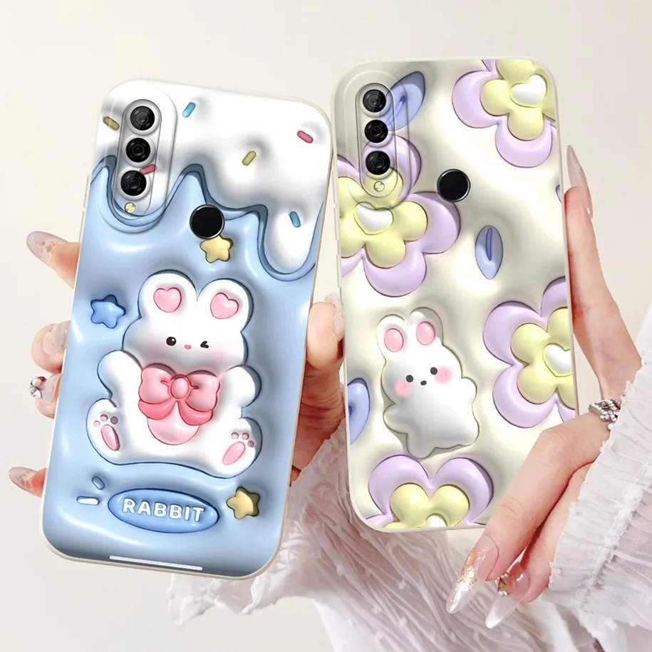 Cute Panda Rabbit Soft Silicone Phone Case for Huawei P30 Lite Nova 4e - Stylish and Protective Cover