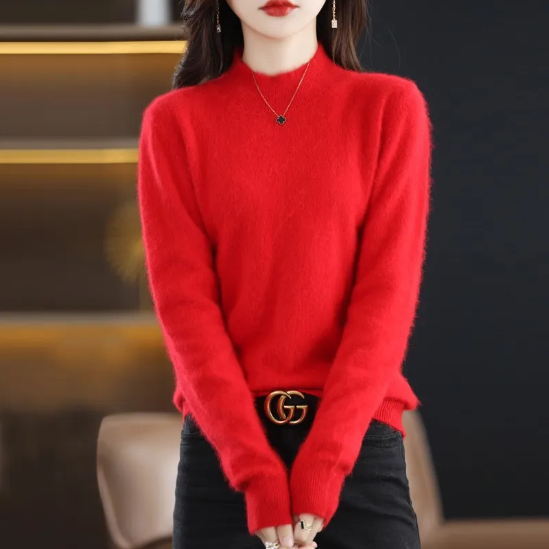 Maglioni Lunghi Donna Elegante Moda Casual Top In Maglia Primaverile - Foto 5