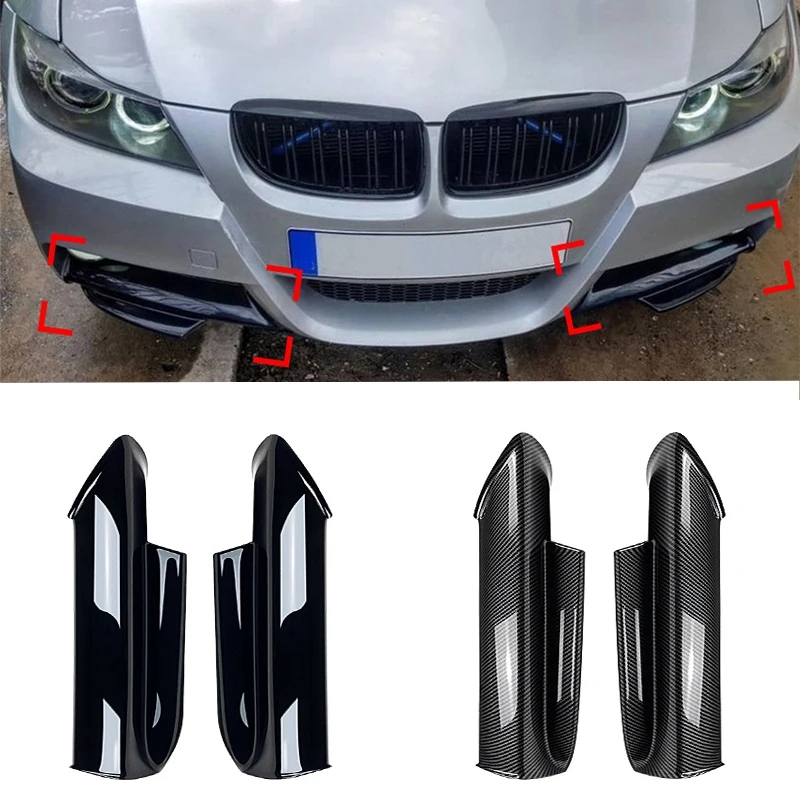 

Front Bumper Lip Angle Diffuser Splitter Spoiler Protector For BMW 3 Series E90 E91 M-Tech 320I 330I 2005-2008 Car Accessories