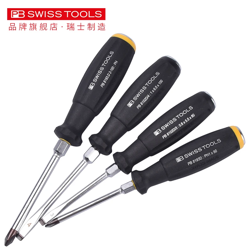 Swiss PB Tools Threading Screwdriver Cross and Straight, Import Tapping