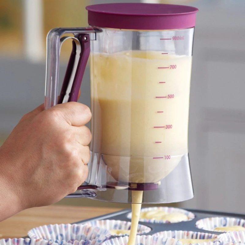 DIY Baking Handheld Cake Paste Dispenser Cupcake Equalizer Separators Practical Tools