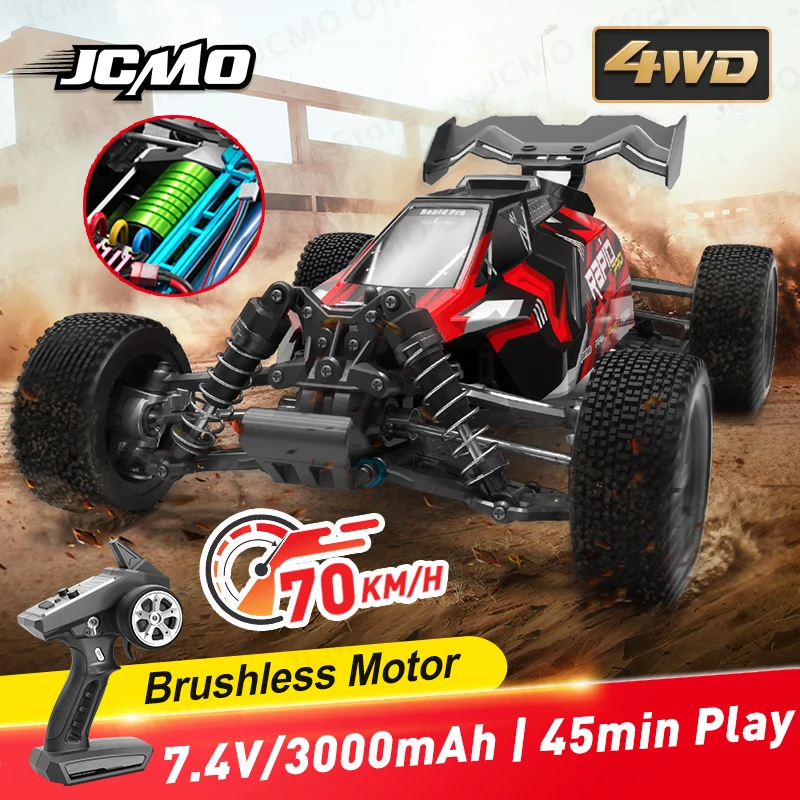 1:16 RC카 4WD 브러시리스 자동차, 고속 오프로드 차량 드리프트 카, 전문 레이싱 카, 2.4G 리모컨 자동차 장난감, 70 km/h