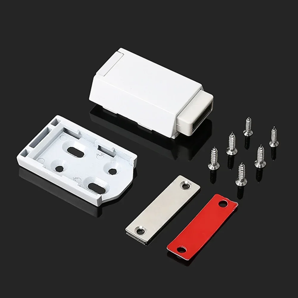 Magnetic cabinet catches for door stop