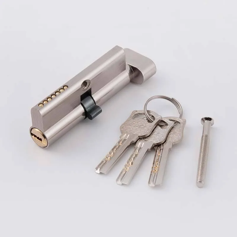 Indoor And Outdoor Anti-theft Door Lock Core 29mm Black Silver Door Handle Copper Lock For Household Use 3pcs Copper Keys 70mm door lock cylinder