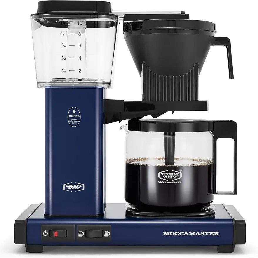 Moccamaster 53928 KBGV Select Coffee Maker, Midnight Blue, 40 ounce, 10-Cup, 1.25L внешний аккумулятор xiaomi 33w power bank10000mah pocket edition pro midnight blue pb1030zm bhr5785gl