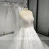Ashley Carol Long Sleeve Wedding Dress Real photos 2023 Shining Beading Lace Up Invisible Neckline Wedding Gown Vestido De Novia 4