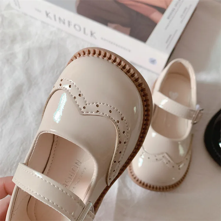 children's sandals CUZULLAA New Children Leather Shoes for Girls British Dress Shoes 1-3-6 Years Kids School Shoes Soft Leather Soft Sole 23-34 comfortable sandals child