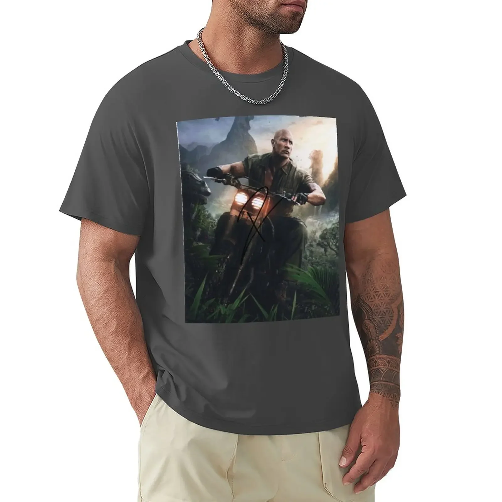 

dwayne johnson T-Shirt aesthetic clothes Aesthetic clothing anime slim fit t shirts for men