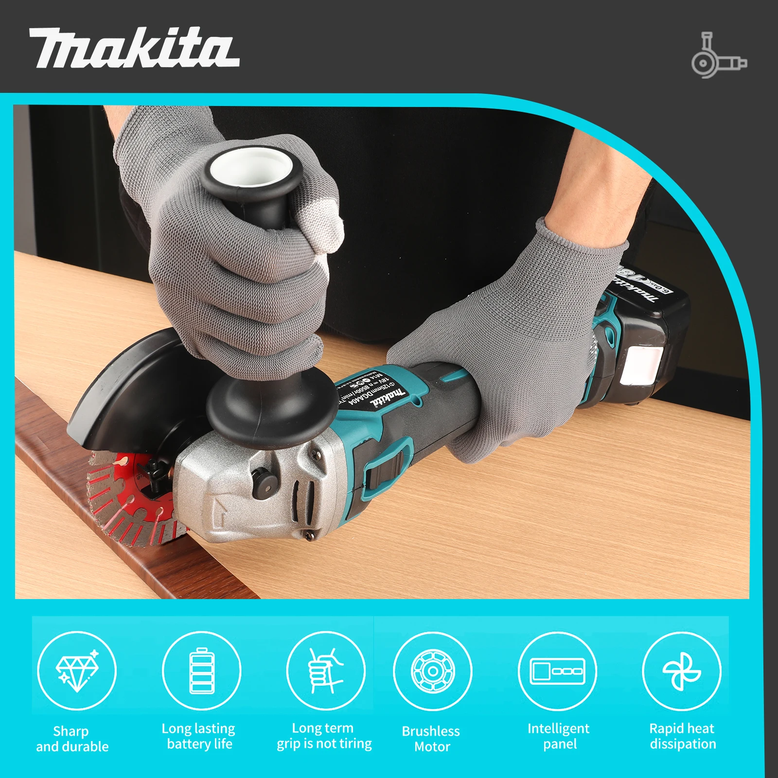 Angle grinder side angle