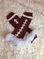 Baseball Basketball Football Soccer Socks Boys Girls Sports Themed Baby Brown Leg Warmer With Chiffon 4