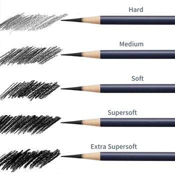Charcoal Graphite Sketch Set 6