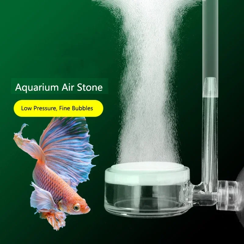 Air Pump Sand Stone Aquarium Oxygen Pump Fresh Air Stone Nano Bubble Bar Aquarium Fish Tank Aerator Pump with Suction Cup 1