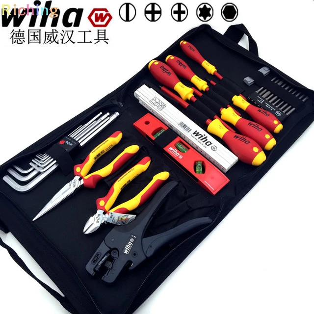 WIHA Kit de Herramientas para Electricista marca WIHA, Número de Piezas 8 -  Juegos Maestros - 450G62