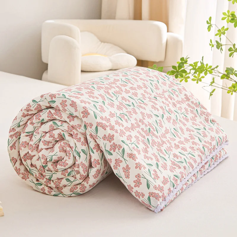 بطانيات صيفية على الطراز الكوري من القطن الخالص مع...