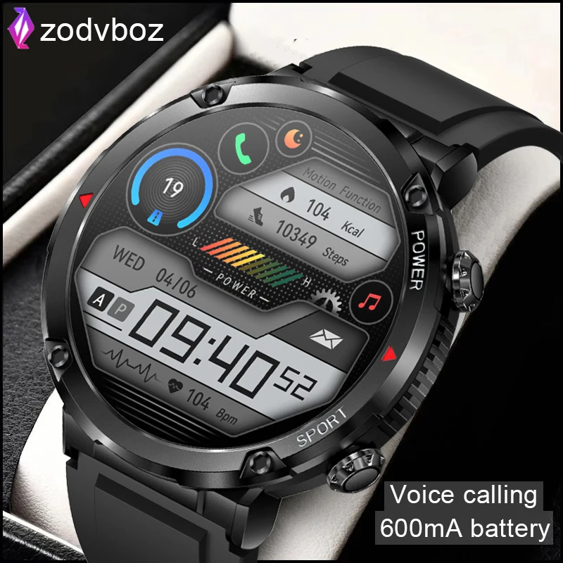 New Smart Watch Men HD400*400 Full Touch Screen Men Watches 600mA Battery Bluetooth Call Smart