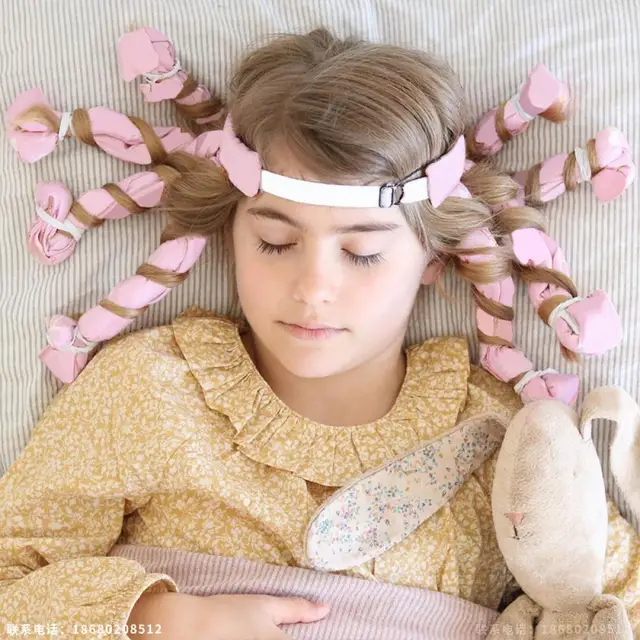 Say goodbye to heat and hello to healthy hair with Soft Hair Curlers Lazy Heatless Curling Rod Headband Hair Styling Tool!