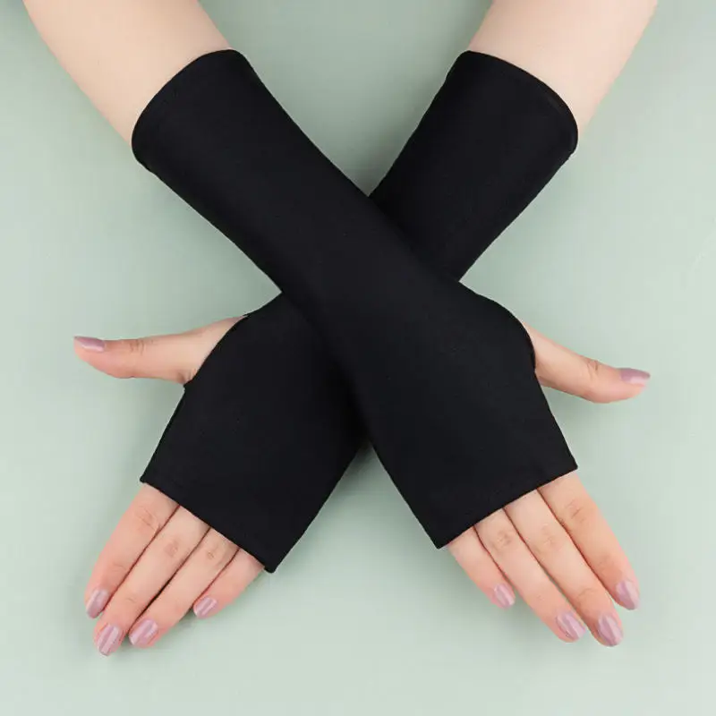 Summer Cycling Gloves Fingerless/Half Finger  Fitness Fishing Women Men Spring Gym Breathable Elastic Sport Bicycle Gloves 5