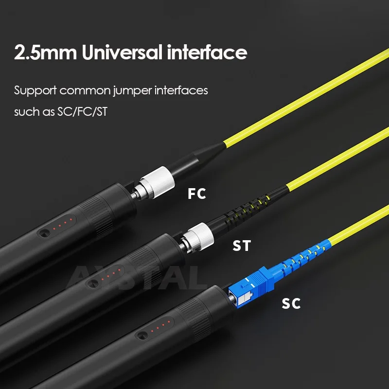 2022 New 10/20/30mW VFL Fiber Optical Cable Tester Pen Type Visual Fault Locator for FC/SC/ST Strong Red Light Source Pen