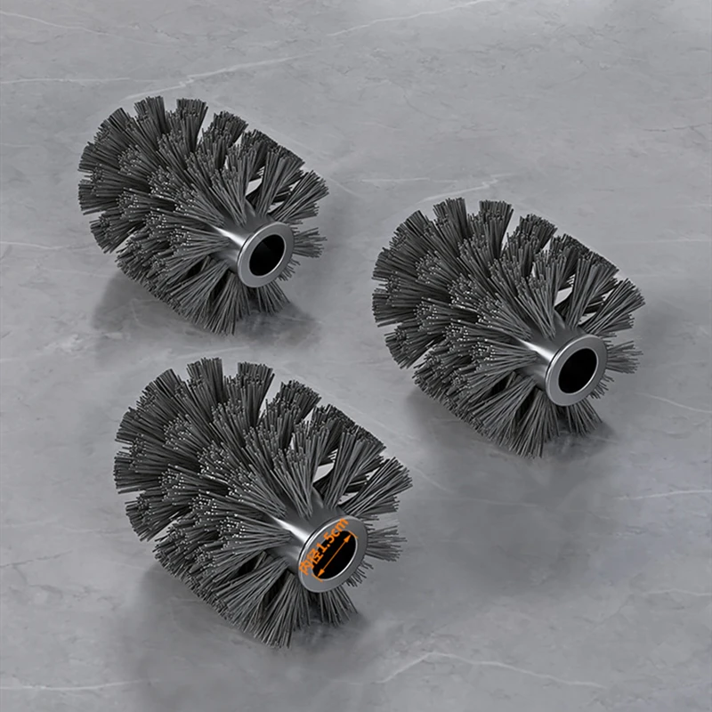 Toilet brush set 1PC PP Toilet Brush Head Cleaning Bathroom Home No Dead Space Replacement Head Thread Female 15mm