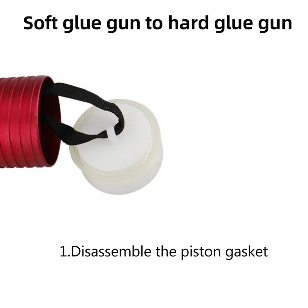 600ml Sausage Pneumatic Caulking Gun Silicone Sealant Gun Air Rubber Gun Caulk Applicator Tool with 10 Transparent Glue Nozzles 5