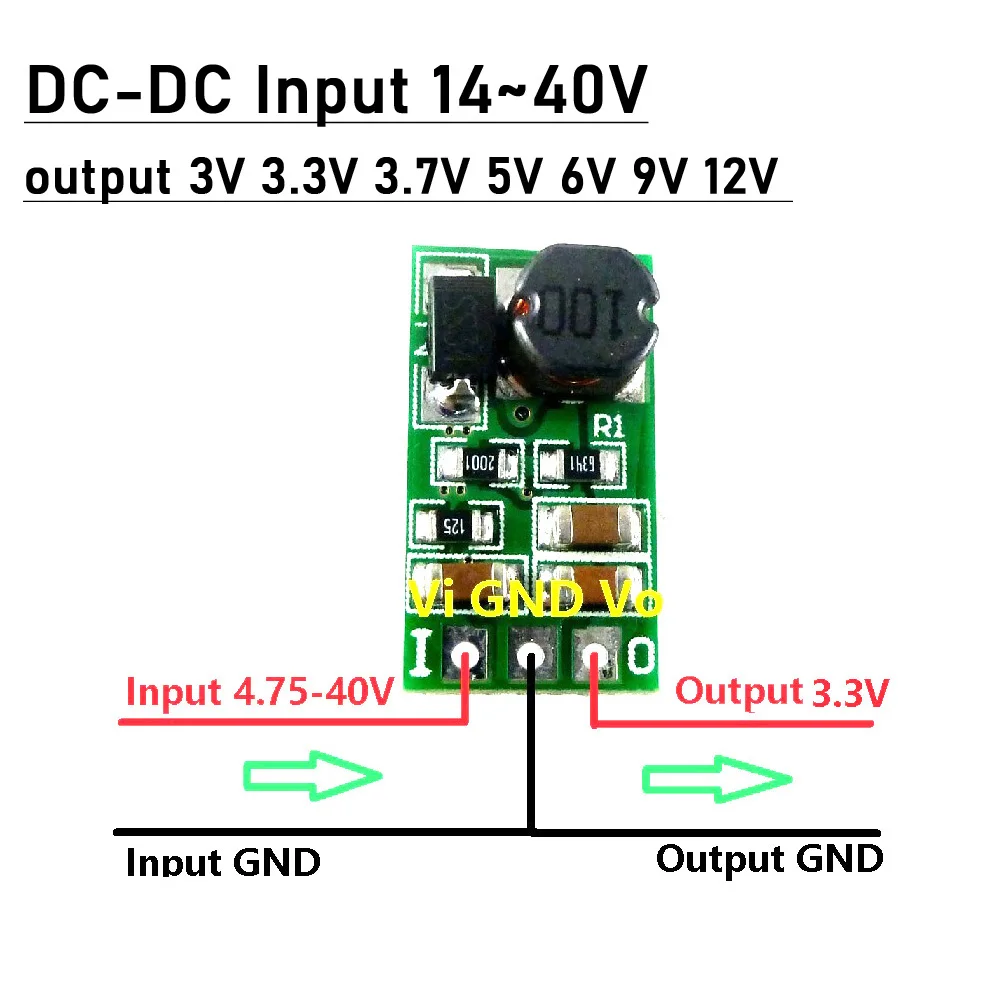 

5W 1A DC-DC Buck Converter 5V-40V 24V TO 3V 3.3V 3.7V 5V 6V 9V 12V Step-up Voltage Regulator Power Supply Replace 7805