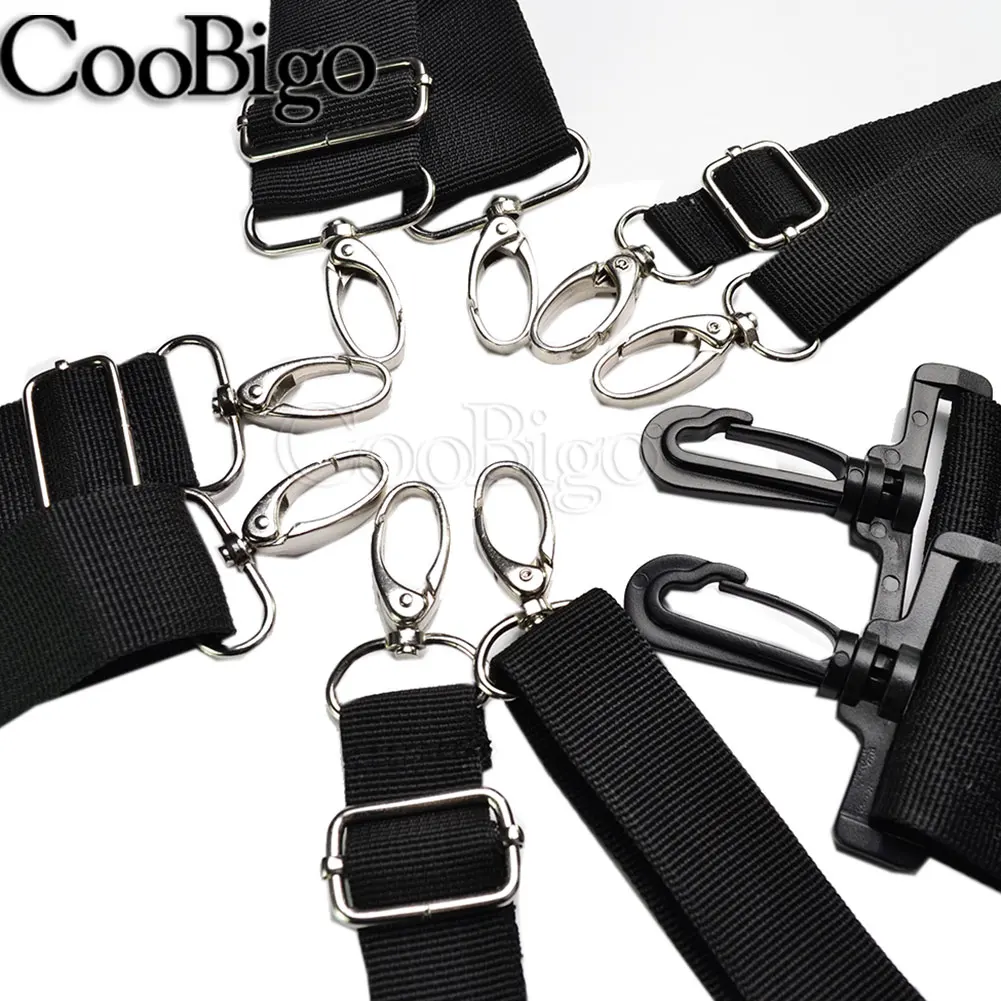 1pcs Shoulder Webbing Strap With Snap Hook Slider Single Band Adjustable Replacement Computer Bag Handbag Accessories