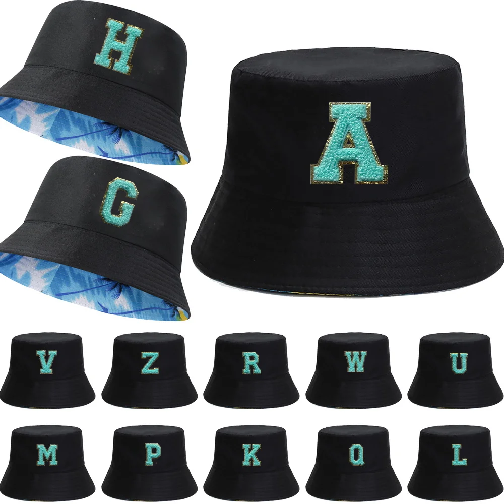 

Letter Pattern Fisher Man Hat Male Reversible Hawaii Korean Spring Hats for Men Outdoor Panama Hat Bob Hip Hop Bucket Men Caps