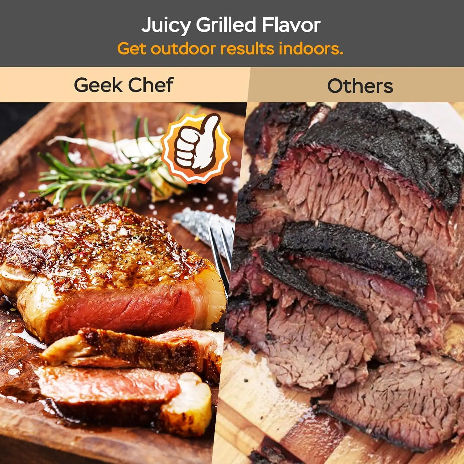 Chef Air Fryer & Electric Indoor Grill Combo, Indoor Tabletop Grill & Griddle