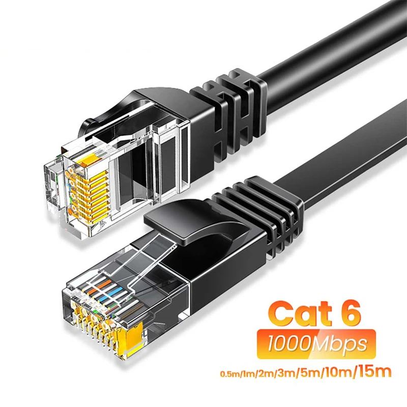 Ethernet Kabel Cat6 Gigabit High Speed 1000Mbps Internet Kabel RJ45 Geschirmt Netzwerk LAN Kabel für PC PS5 PS4 PS3 xbox – Detail 1