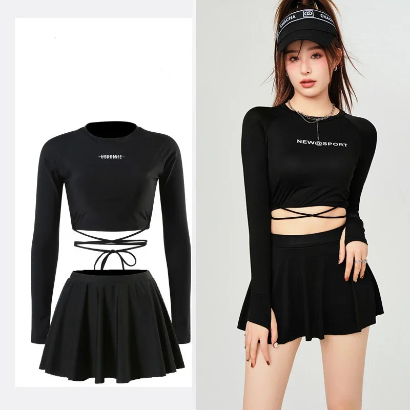 

Купальник женский спортивный, пикантный комплект бикини с чашками пуш-ап, купальный костюм для бега, пляжная одежда, летняя однотонная боксерская одежда для фитнеса, Прямая поставка