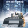 9 Channel 2.4G Radio Controlled Car 1/24 RC Crawler Heavy Bulldozer for Boy Gift USB Rechargeable for Children 2