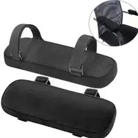 Memory Foam Chair Armrest Pads Fixed Buckle Black Arm Rest Cover Cushion Pad Forearm Pressure Relief Armrest Pads Cover 1